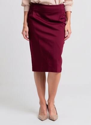 Fustă midi elasticitate violet TINTA STYLE femeie
