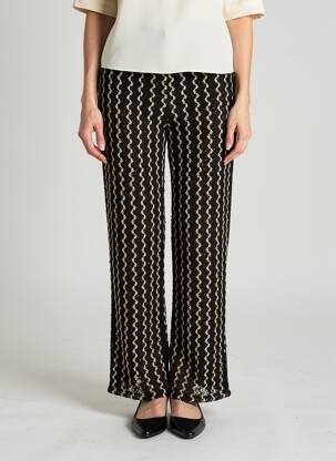 Pantalon drept talie elastică mărime normală negru VILA femeie