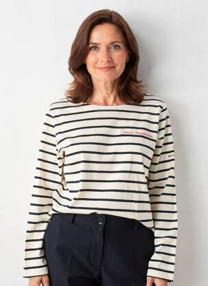 Tricou mâneci lungi mâneci lungi bej MAT DE MISAINE femeie