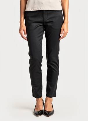 Pantalon slim elasticitate mărime normală negru MARBLE femeie