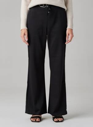 Pantalon evazat elasticitate talie înaltă negru DIVIDED H&M femeie