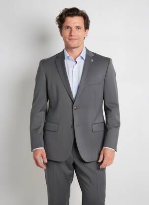 Sacou finisaj interior dublat gri SAINT HILAIRE bărbat
