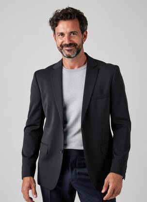 Sacou finisaj interior dublat negru SAINT HILAIRE bărbat