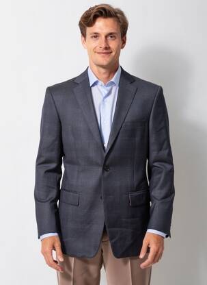 Sacou țesătură melanj gri BRUNO SAINT HILAIRE bărbat