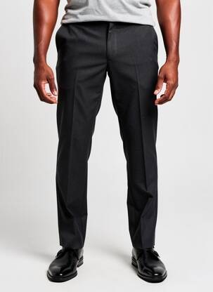 Pantalon slim țesătură melanj mărime normală gri BRUNO SAINT HILAIRE bărbat