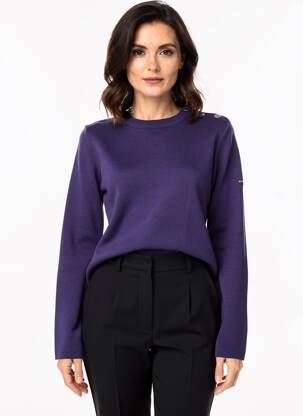 Pulover elasticitate mâneci lungi violet ARMOR LUX femeie