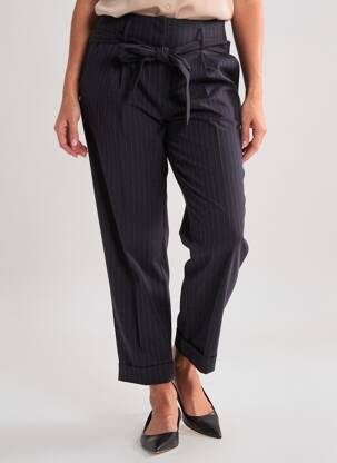 Pantalon drept croială morcov talie înaltă negru NEW LOOK femeie