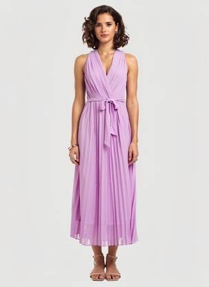 Rochie lungă fără mâneci fără mâneci violet LOLA CASADEMUNT femeie