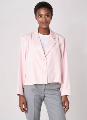 Sacou finisaj interior dublat roz C'MELODIE femeie