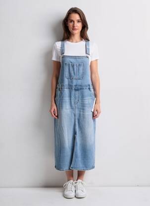 Rochie lungă fără mâneci fără mâneci albastru G-SMACK femeie