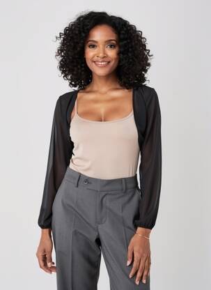 Bolero mâneci lungi negru EDAS femeie