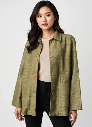 Jachete casual buzunare verde FIGURE LIBRE femeie