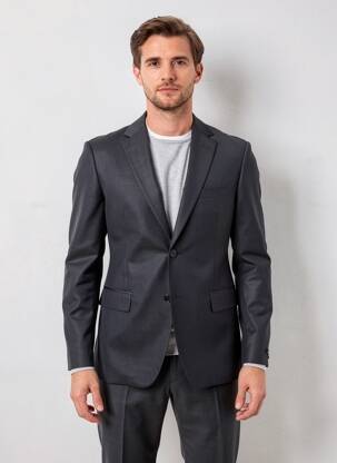 Sacou finisaj interior căptușeală imprimată negru HUGO BOSS bărbat