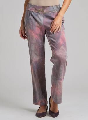 Pantalon slim talie înaltă talie înaltă violet COCOMORE femeie