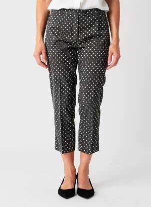 Pantalon 7/8 talie cu cleme mărime normală negru EUGEN KLEIN femeie