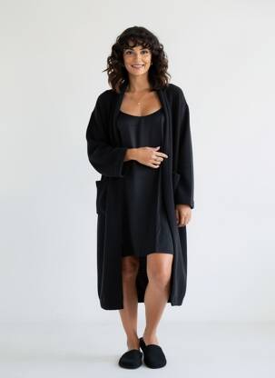 Nuisetă/combinetă elasticitate negru FRALY femeie