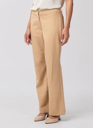 Pantalon evazat talie joasă talie joasă bej AMELIE & AMELIE femeie
