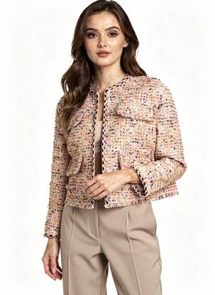 Jachete elegante buzunare roz LUMINA femeie