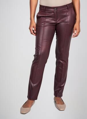 Pantalon slim elasticitate mărime normală maro EVA KAYAN femeie