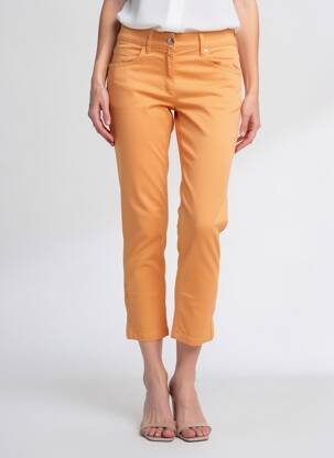 Pantalon trei sferturi elasticitate mărime normală portocalie ZERRES femeie