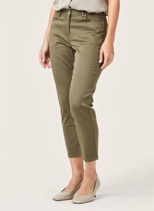 Pantalon 7/8 elasticitate mărime normală verde KANOPE femeie