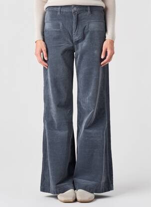 Pantalon evazat elasticitate talie înaltă gri HAPPY femeie