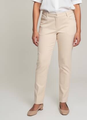 Pantalon slim elasticitate mărime normală bej KANOPE femeie