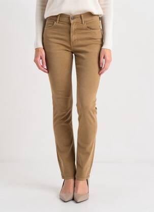 Pantalon slim conic mărime normală maro CIMARRON femeie