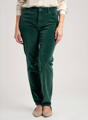 Pantalon slim elasticitate mărime normală verde KANOPE femeie
