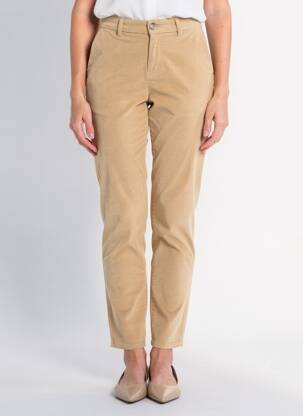 Pantalon chino elasticitate mărime normală bej KANOPE femeie