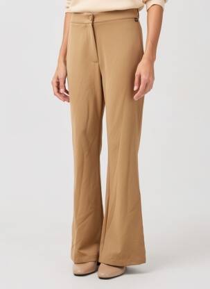 Pantalon evazat elasticitate talie înaltă bej AMELIE & AMELIE femeie