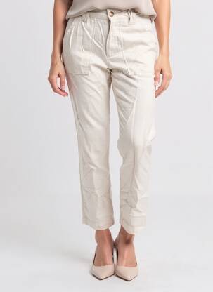 Pantalon slim mărime normală mărime normală bej KANOPE femeie