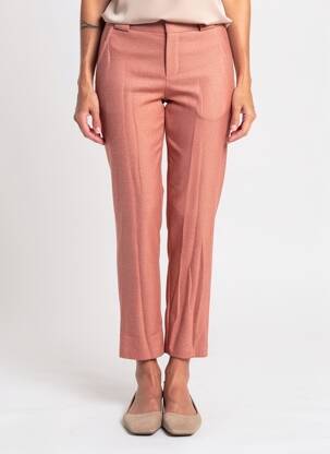 Pantalon chino elasticitate mărime normală roz YERSE femeie