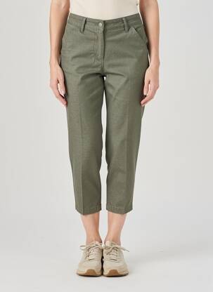 Pantalon trei sferturi mărime normală mărime normală verde ALTAMIRA femeie