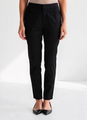 Pantalon slim talie elastică mărime normală negru STREET ONE femeie