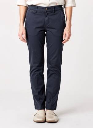 Pantalon chino elasticitate mărime normală albastru HAPPY femeie
