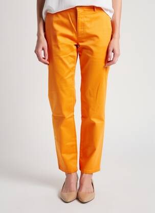 Pantalon chino elasticitate mărime normală portocalie FREEMAN T.PORTER femeie