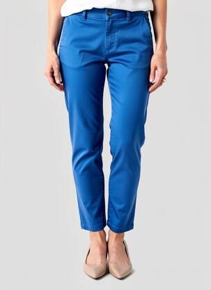 Pantalon chino elasticitate mărime normală albastru FREEMAN T.PORTER femeie