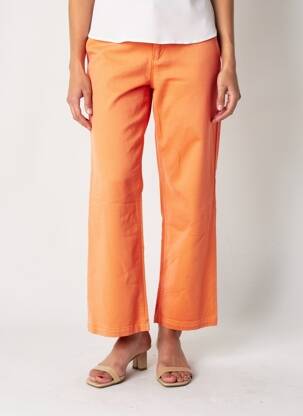Pantalon 7/8 elasticitate mărime normală portocalie HAPPY femeie