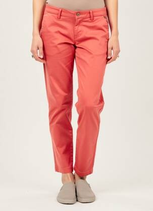 Pantalon chino elasticitate mărime normală roșu FREEMAN T.PORTER femeie