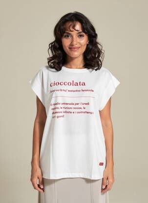 Tricou imprimeu fantezie mâneci scurte alb CIVICO 1 femeie