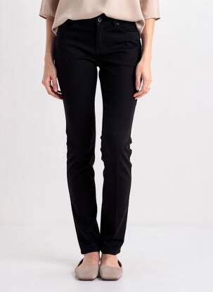 Pantalon slim talie înaltă talie înaltă negru CIMARRON femeie