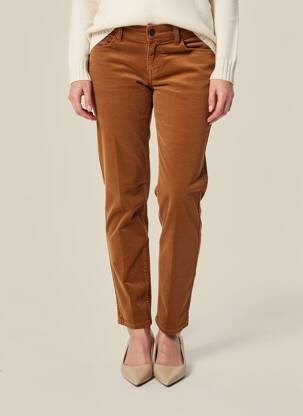 Pantalon slim elasticitate mărime normală galben CIMARRON femeie