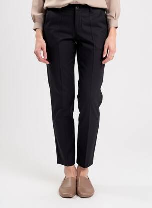 Pantalon chino țesătură poplin mărime normală negru STREET ONE femeie
