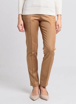 Pantalon slim talie elastică mărime normală bej STREET ONE femeie