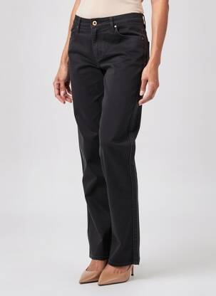 Pantalon drept elasticitate mărime normală negru KANOPE femeie