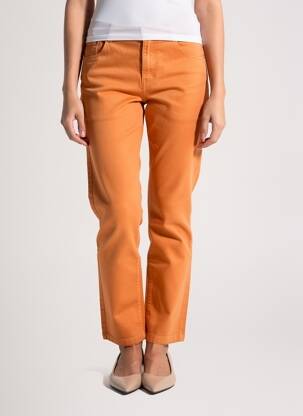 Pantalon drept elasticitate mărime normală portocalie LOLA ESPELETA femeie