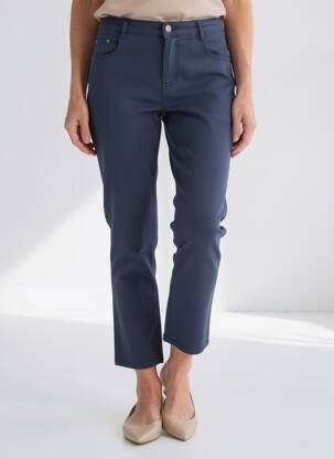 Pantalon 7/8 elasticitate mărime normală albastru LOLA ESPELETA femeie