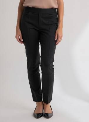 Pantalon slim talie elastică mărime normală negru STREET ONE femeie