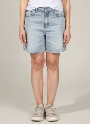 Șort țesătură denim talie înaltă albastru STREET ONE femeie